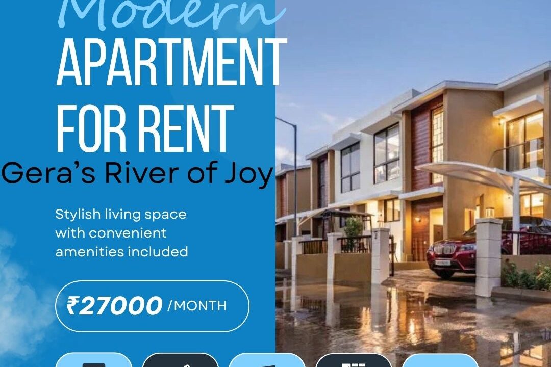 Blue and White Modern Apartment for Sale and Rent Instagram Post